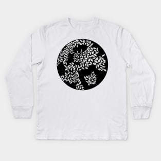 Leaves in a globe Kids Long Sleeve T-Shirt